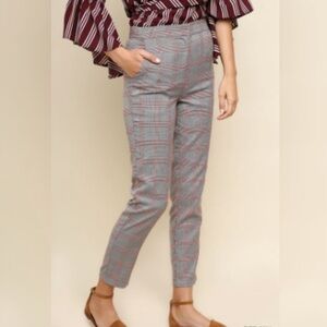 Umgee glen plaid trousers
